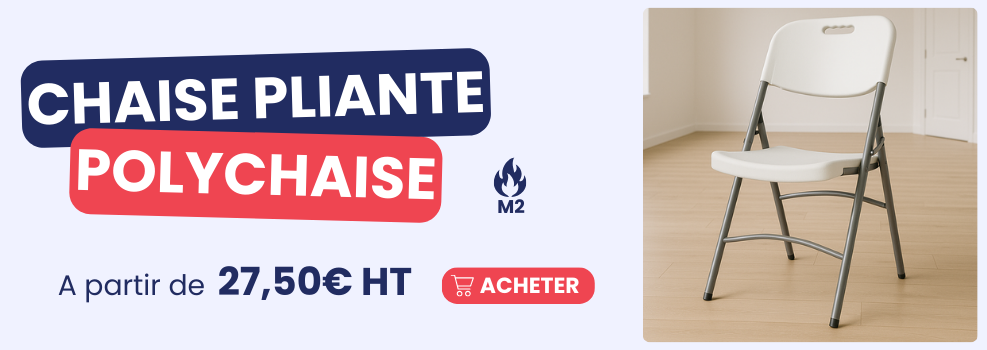 Chaise pliante en polypro M2